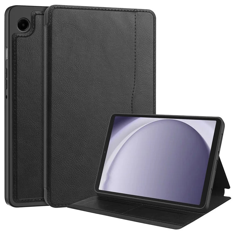 For Samsung Galaxy Tab A9 Case PU Leather Wallet Stand Auto Wake  /  Sleep Tablet Cover