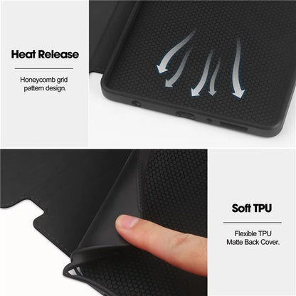For Samsung Galaxy Tab A9 Case PU Leather Wallet Stand Auto Wake  /  Sleep Tablet Cover