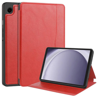 For Samsung Galaxy Tab A9 Case PU Leather Wallet Stand Auto Wake  /  Sleep Tablet Cover