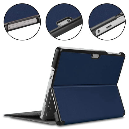 For Microsoft Surface Go 4 Case Foldable PU Leather Stand Full Protection Cover