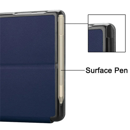 For Microsoft Surface Go 4 Case Foldable PU Leather Stand Full Protection Cover