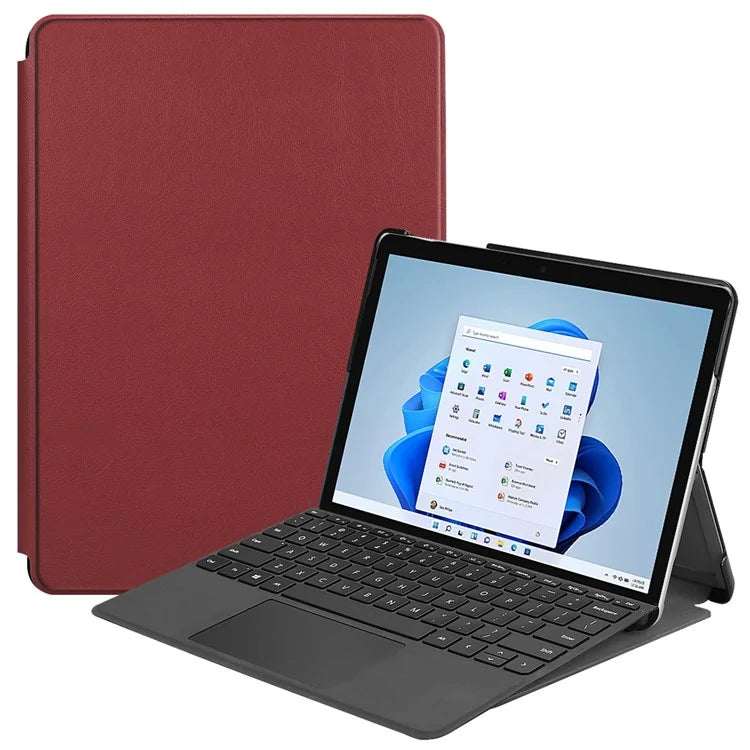 For Microsoft Surface Go 4 Case Foldable PU Leather Stand Full Protection Cover