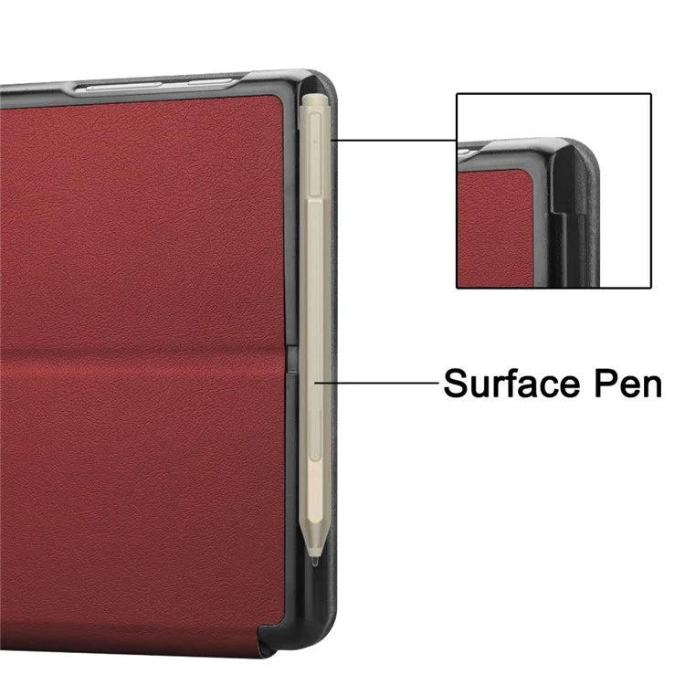 For Microsoft Surface Go 4 Case Foldable PU Leather Stand Full Protection Cover