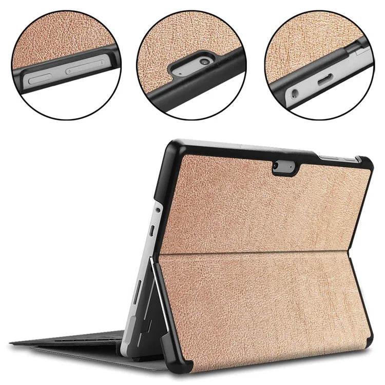 For Microsoft Surface Go 4 Case Foldable PU Leather Stand Full Protection Cover