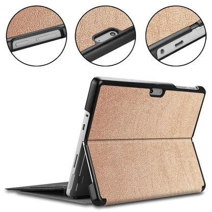 For Microsoft Surface Go 4 Case Foldable PU Leather Stand Full Protection Cover