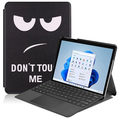 For Microsoft Surface Go 4 Case PU Leather Flip Stand Pattern Printing Design Protective Cover
