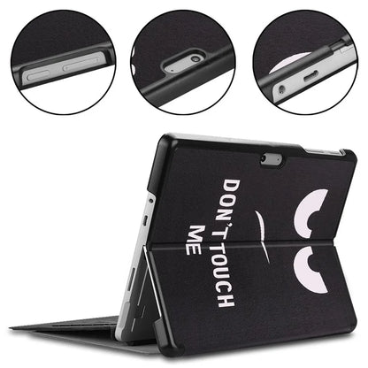 For Microsoft Surface Go 4 Case PU Leather Flip Stand Pattern Printing Design Protective Cover