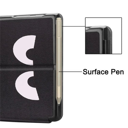 For Microsoft Surface Go 4 Case PU Leather Flip Stand Pattern Printing Design Protective Cover
