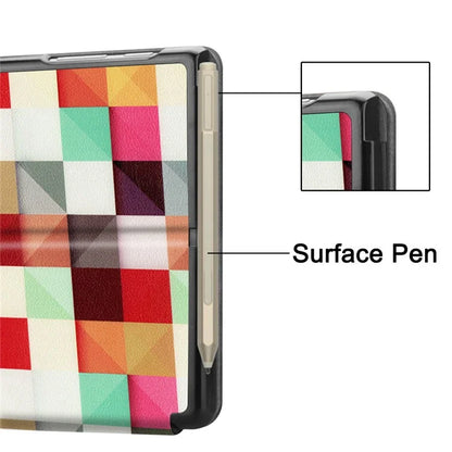 For Microsoft Surface Go 4 Case PU Leather Flip Stand Pattern Printing Design Protective Cover