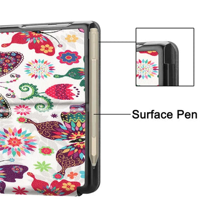 For Microsoft Surface Go 4 Case PU Leather Flip Stand Pattern Printing Design Protective Cover