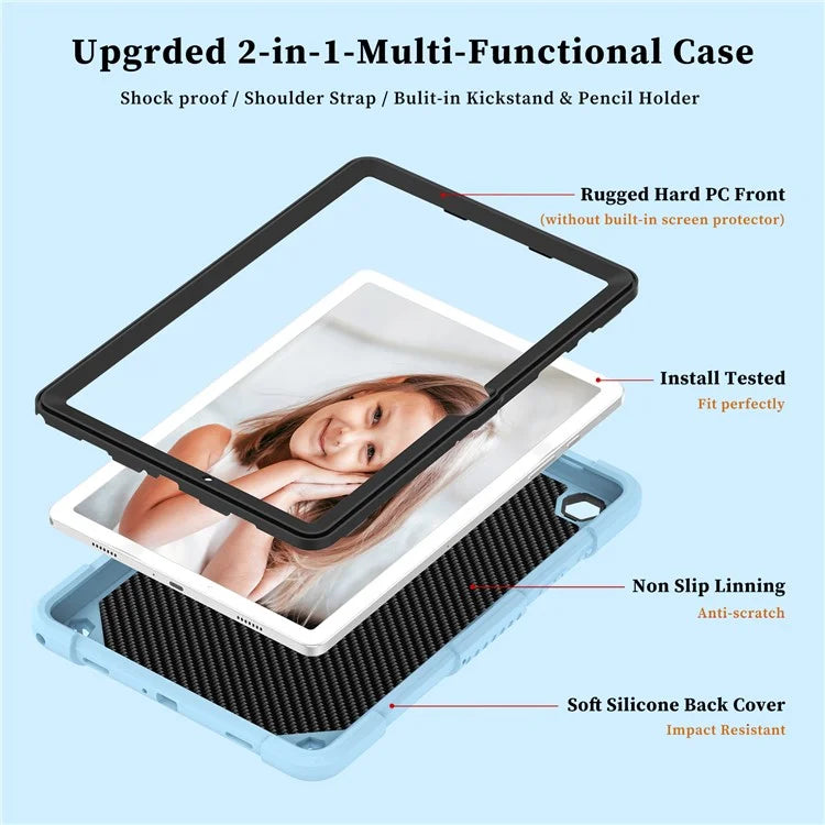 For Samsung Galaxy Tab A9+ Tablet Case Soft Silicone + PC Kickstand Butterfly Shape Cover