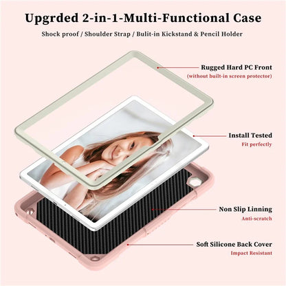 For Samsung Galaxy Tab A9+ Tablet Case Soft Silicone + PC Kickstand Butterfly Shape Cover