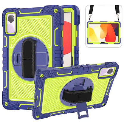 For Xiaomi Redmi Pad SE Kickstand Cover Wrist Strap Protective Silicone+PC Tablet Case with Shoulder Strap