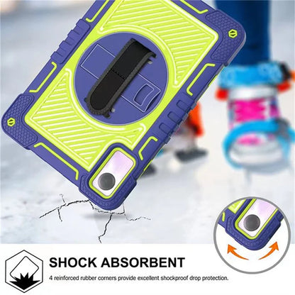 For Xiaomi Redmi Pad SE Kickstand Cover Wrist Strap Protective Silicone+PC Tablet Case with Shoulder Strap