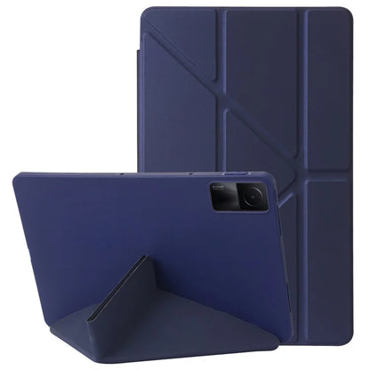 For Xiaomi Redmi Pad SE Case PU Leather+Silicone Stand Shockproof Tablet Cover