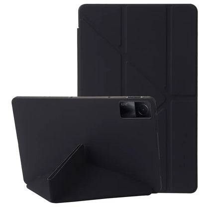 For Xiaomi Redmi Pad SE Case PU Leather+Silicone Stand Shockproof Tablet Cover