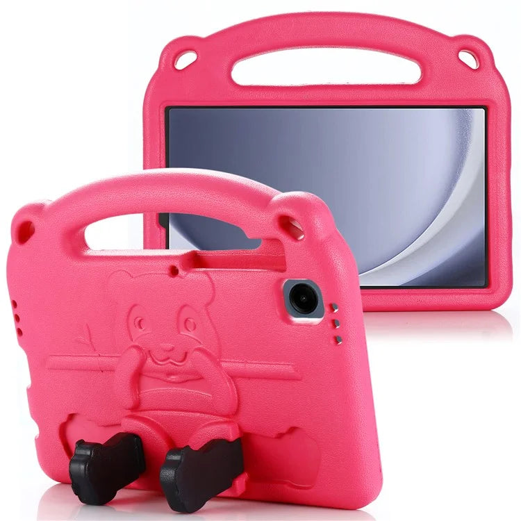 For Samsung Galaxy Tab A9 Case Cartoon Panda Kickstand Tablet EVA Cover