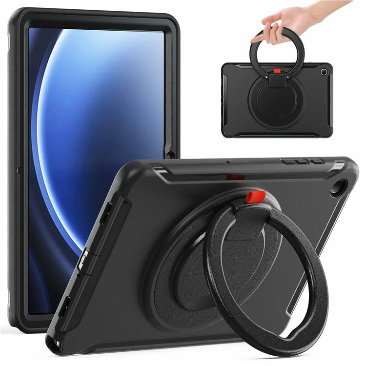 For Samsung Galaxy Tab A9+ Case Rotary Kickstand PC + TPU Tablet Cover
