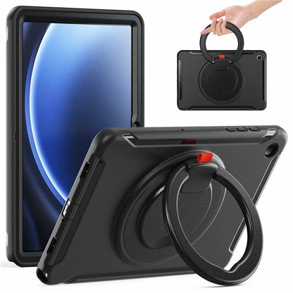 For Samsung Galaxy Tab A9+ Case Rotary Kickstand PC + TPU Tablet Cover