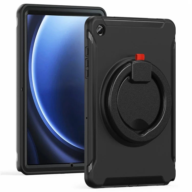 For Samsung Galaxy Tab A9+ Case Rotary Kickstand PC + TPU Tablet Cover