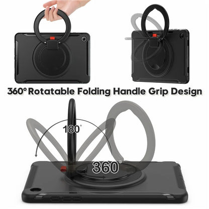 For Samsung Galaxy Tab A9+ Case Rotary Kickstand PC + TPU Tablet Cover