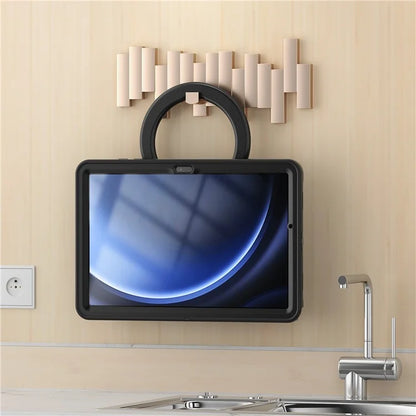 For Samsung Galaxy Tab A9+ Case Rotary Kickstand PC + TPU Tablet Cover