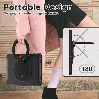For Samsung Galaxy Tab A9+ Case Rotary Kickstand PC + TPU Tablet Cover