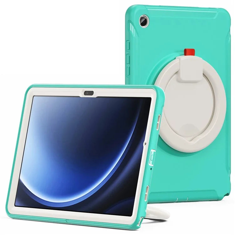 For Samsung Galaxy Tab A9+ Case Rotary Kickstand PC + TPU Tablet Cover
