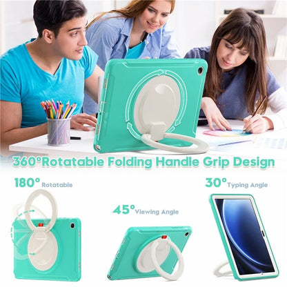 For Samsung Galaxy Tab A9+ Case Rotary Kickstand PC + TPU Tablet Cover