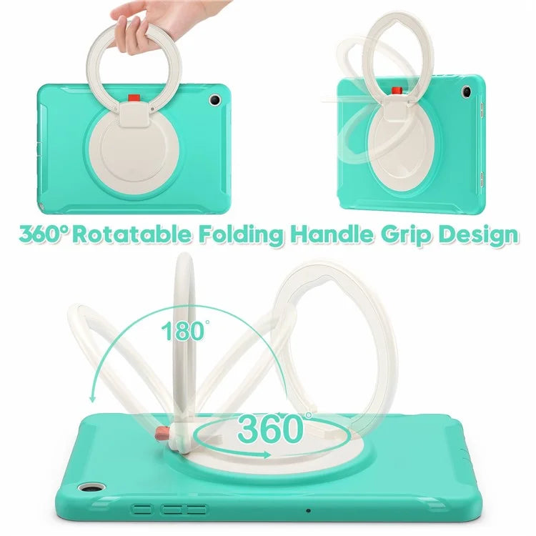 For Samsung Galaxy Tab A9+ Case Rotary Kickstand PC + TPU Tablet Cover