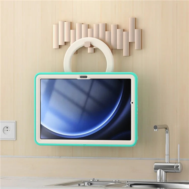 For Samsung Galaxy Tab A9+ Case Rotary Kickstand PC + TPU Tablet Cover