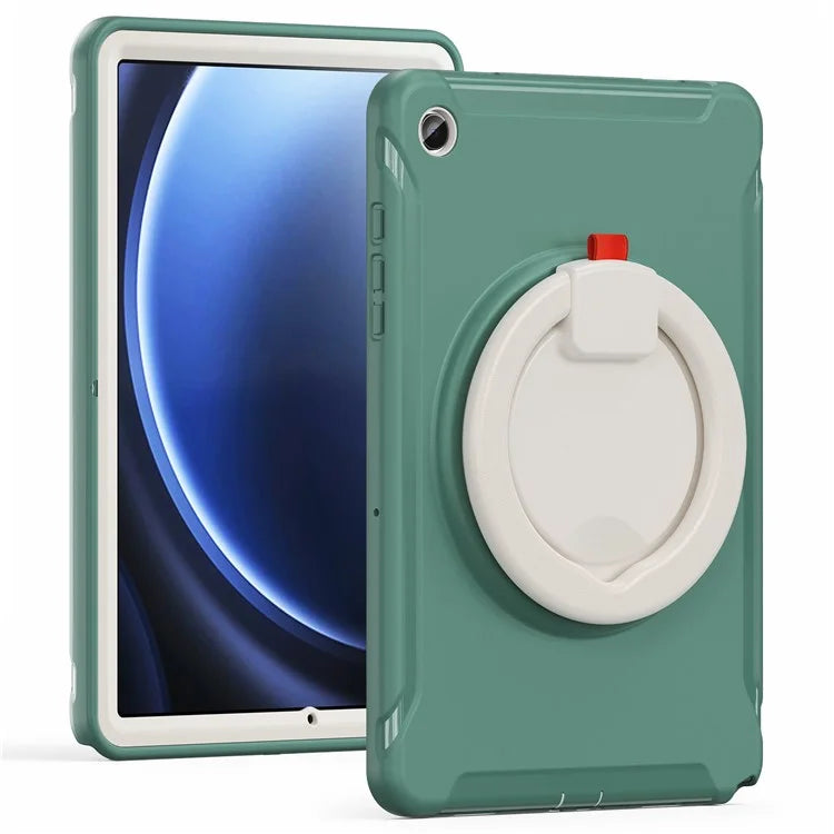 For Samsung Galaxy Tab A9+ Case Rotary Kickstand PC + TPU Tablet Cover