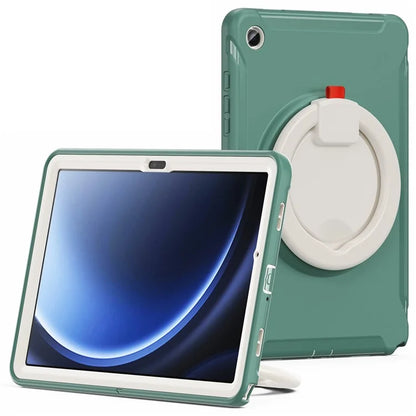 For Samsung Galaxy Tab A9+ Case Rotary Kickstand PC + TPU Tablet Cover