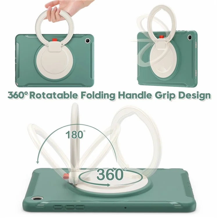 For Samsung Galaxy Tab A9+ Case Rotary Kickstand PC + TPU Tablet Cover