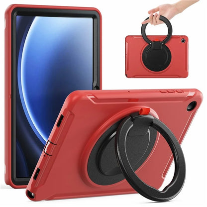 For Samsung Galaxy Tab A9+ Case Rotary Kickstand PC + TPU Tablet Cover