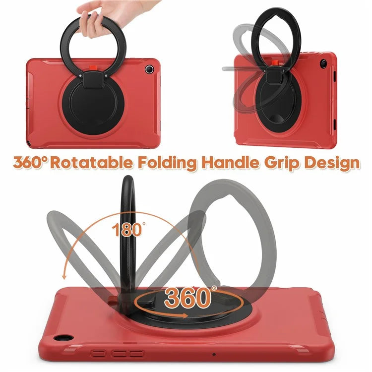 For Samsung Galaxy Tab A9+ Case Rotary Kickstand PC + TPU Tablet Cover