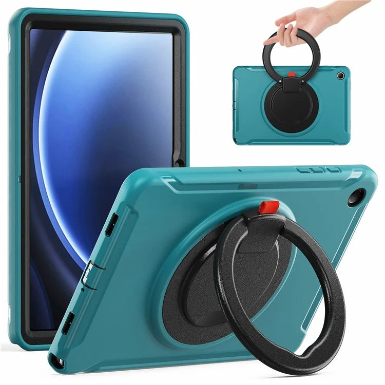 For Samsung Galaxy Tab A9+ Case Rotary Kickstand PC + TPU Tablet Cover
