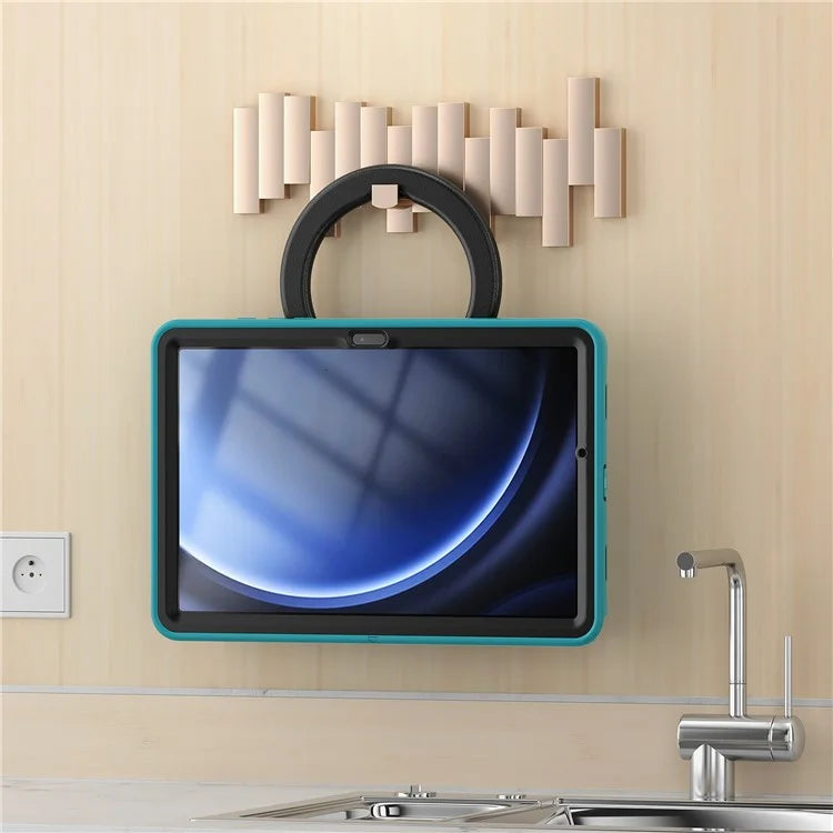 For Samsung Galaxy Tab A9+ Case Rotary Kickstand PC + TPU Tablet Cover