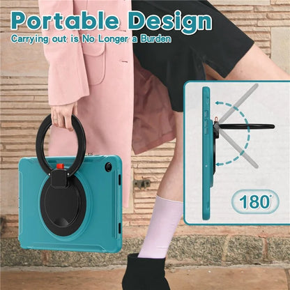 For Samsung Galaxy Tab A9+ Case Rotary Kickstand PC + TPU Tablet Cover