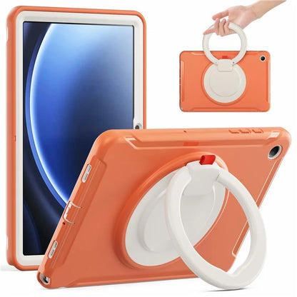 For Samsung Galaxy Tab A9+ Case Rotary Kickstand PC + TPU Tablet Cover