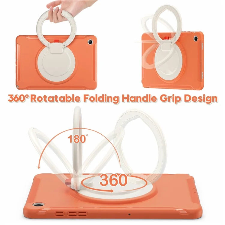 For Samsung Galaxy Tab A9+ Case Rotary Kickstand PC + TPU Tablet Cover