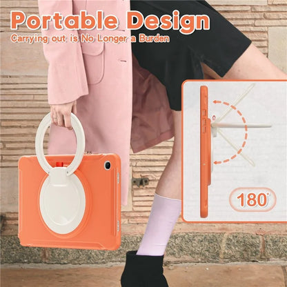 For Samsung Galaxy Tab A9+ Case Rotary Kickstand PC + TPU Tablet Cover