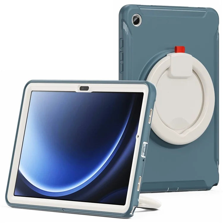 For Samsung Galaxy Tab A9+ Case Rotary Kickstand PC + TPU Tablet Cover