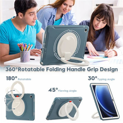 For Samsung Galaxy Tab A9+ Case Rotary Kickstand PC + TPU Tablet Cover