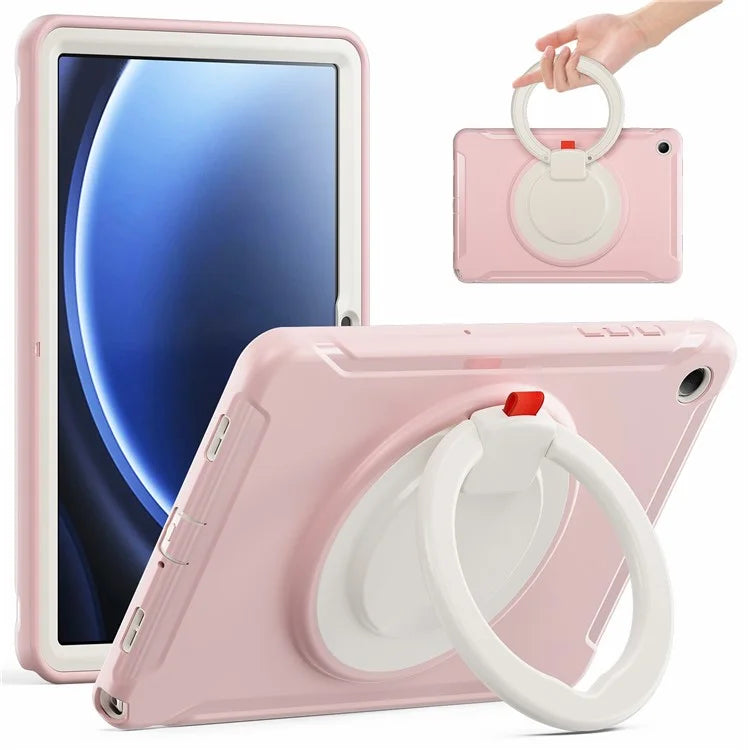 For Samsung Galaxy Tab A9+ Case Rotary Kickstand PC + TPU Tablet Cover