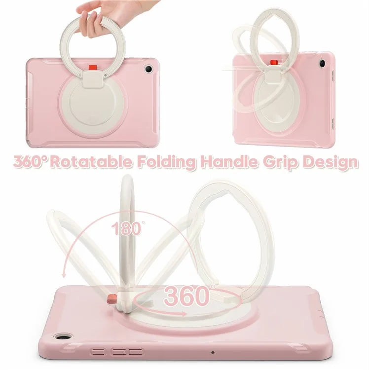 For Samsung Galaxy Tab A9+ Case Rotary Kickstand PC + TPU Tablet Cover