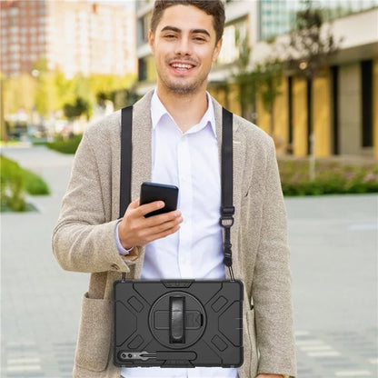 For Samsung Galaxy Tab S9 Ultra Case Kickstand Shockproof Tablet Cover with Shoulder Strap