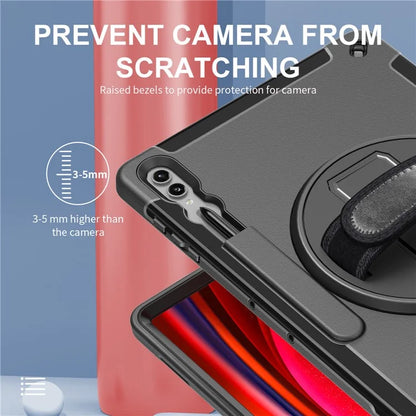 For Samsung Galaxy Tab S9 Ultra Case Kickstand Tablet Cover with Pen Slot / Shoulder Strap