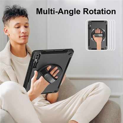 For Samsung Galaxy Tab S9 Ultra Case Kickstand Tablet Cover with Pen Slot / Shoulder Strap