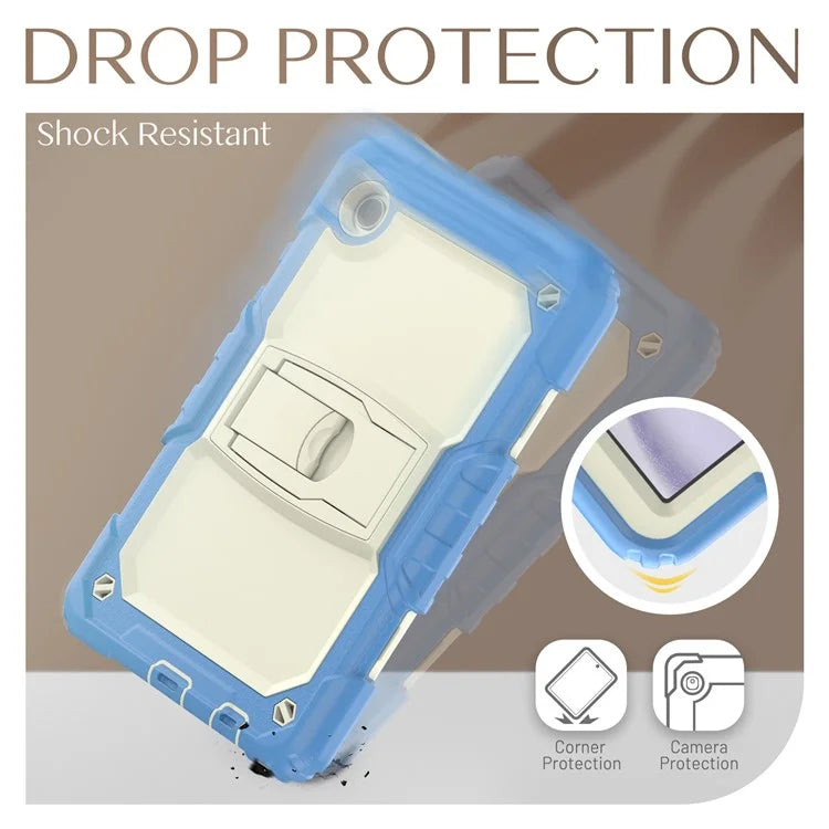 For Samsung Galaxy Tab A9 (SM-X110 / X115) Case Kickstand Rugged Protective Tablet Cover with Shoulder Strap